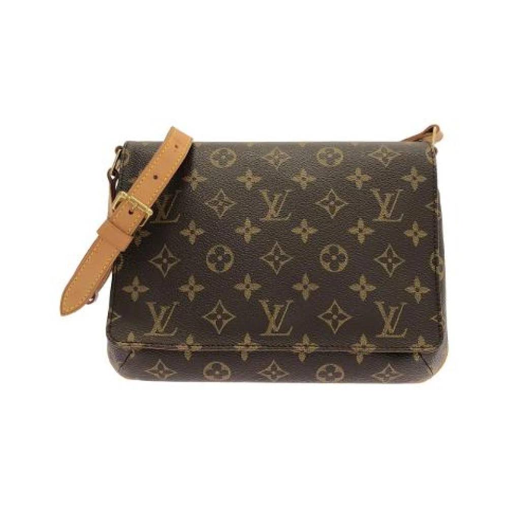 Louis Vuitton Vintage Pre-owned Monogram Skuldertaske - Vintage - Dame - Brun - ONE SIZE - Uld