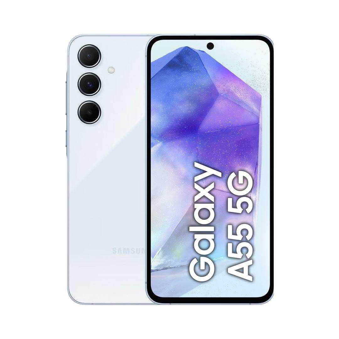 Brugt Samsung Galaxy A55 | 128GB | Iceblue | Rigtig god stand