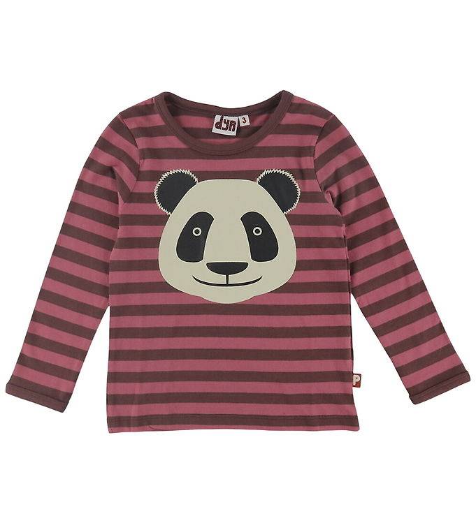 DJUR Tröja - Djurfällning - Dark Cherry/Berry Kompott m. Panda - DYR - 8 år (128) - Tröja