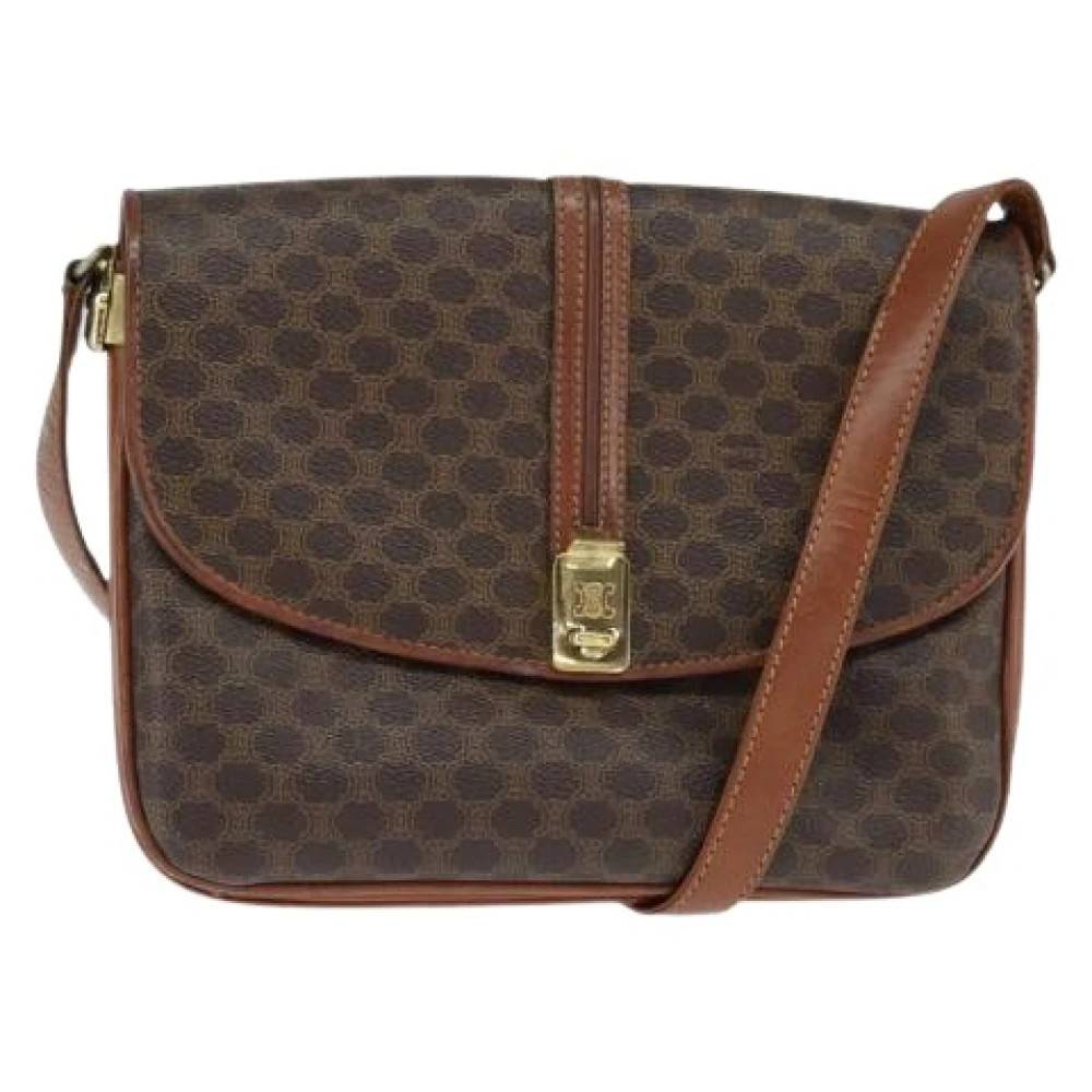 Celine Vintage Pre-owned Vintage Cross Body Taske - Vintage - Dame - Brun - ONE SIZE - Tyl