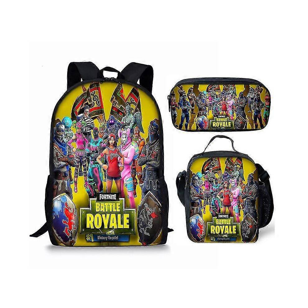 (Only a pen bag, 27) Fortnite Printed School Bag Children's Backpack Or Satchel Or Pen Bag Or Three-piece Set