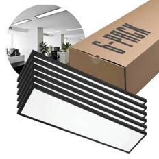 LED Panel 120x30 | 6-pack | 4000K | 3960lm | 36W | BRISBANE | Inbyggd Ram | Svart