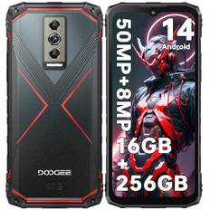 DOOGEE Blade 10 Pro(2024) Outdoor Smartphone Ohne Vertrag Android 14, 16GB+256GB(2TB) Outdoor Handy, 6.56'' HD+, 50MP+8MP Camera Baustellenhandy 5150mAh, 3 Card Slots/IP68/69K/NFC/Face ID/OTG-Rot