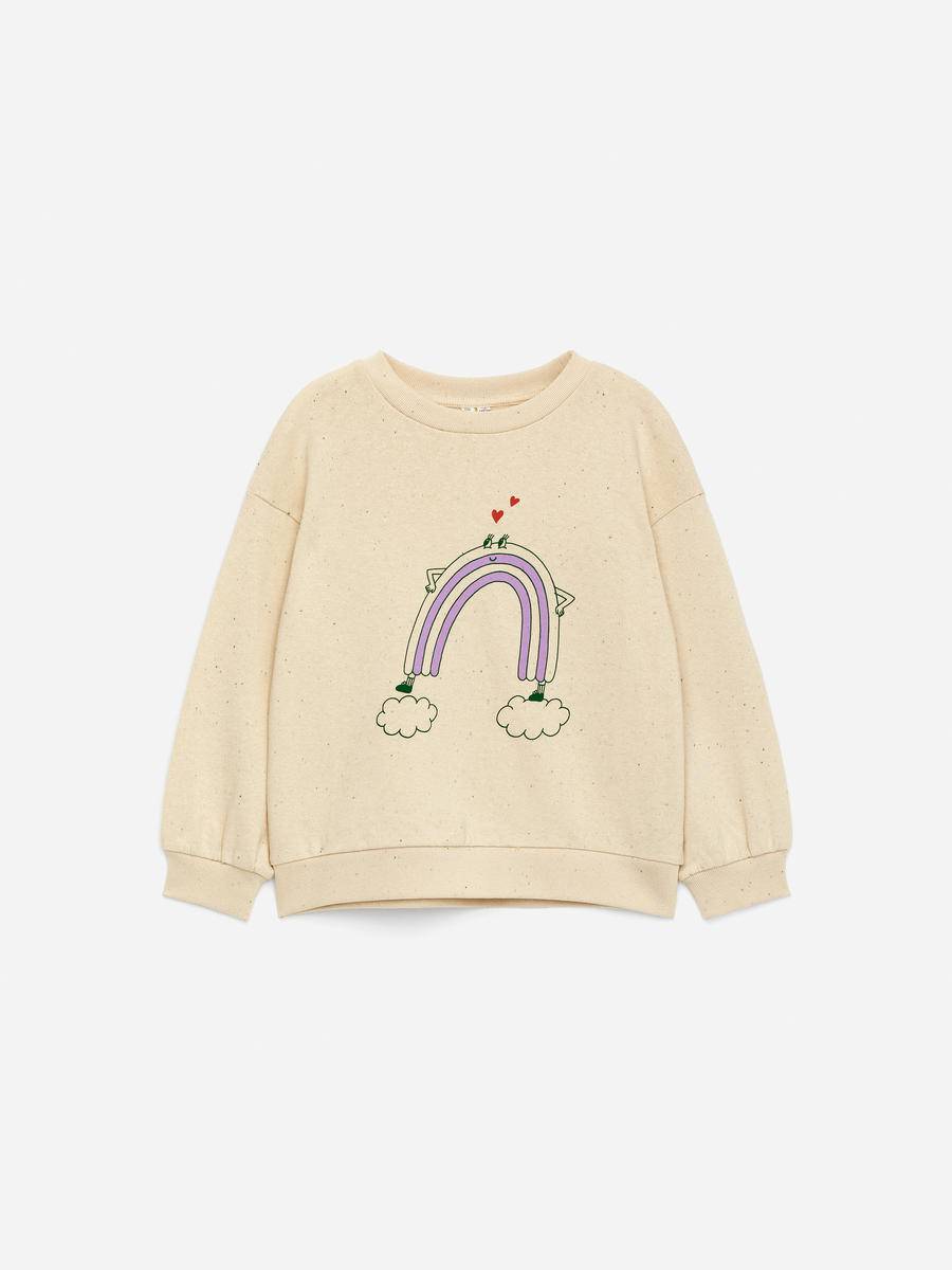 ARKET Printed Sweatshirt -Beige, 86/92