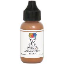 Dina Wakley MEdia Acrylic Paint 29ml - Metallic Penny