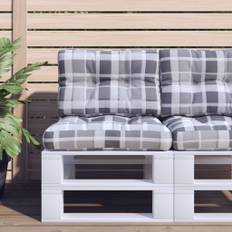 pallehynde 50x40x12 cm stof gråternet