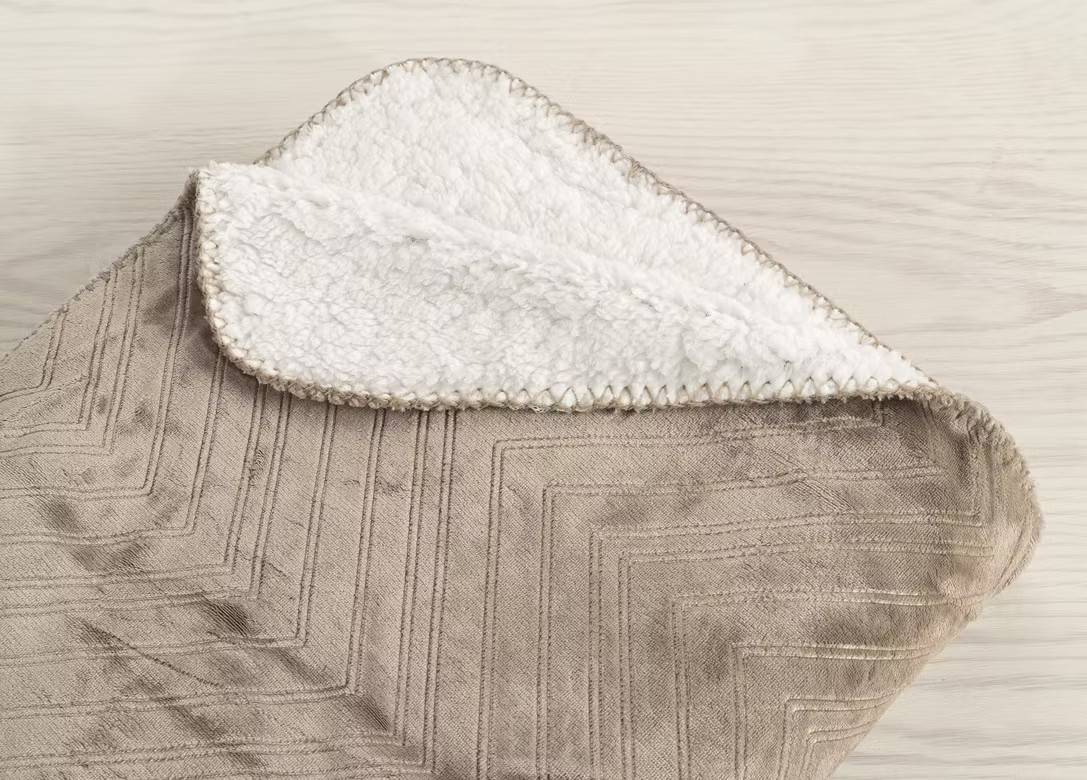 Pläd Sherpa Beige 130x170 cm