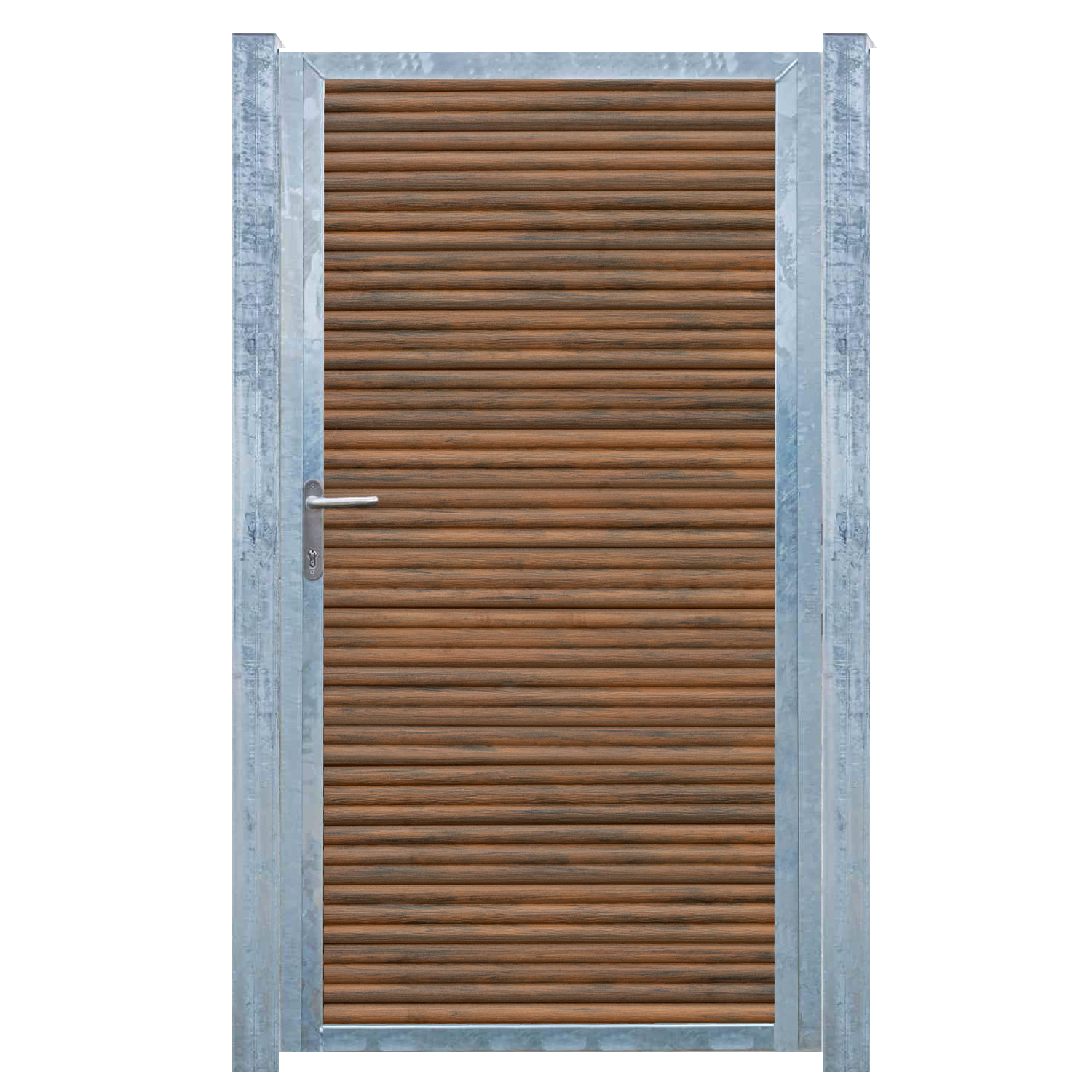 XL Rafte Kompositlåger Med Stålstolper – Brun – 150cm, 180cm