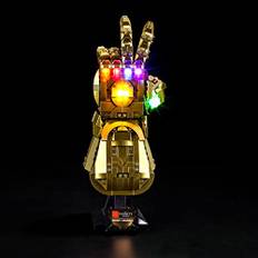 BRIKSMAX Led Licht für Infinity Handschuh 76191 - Kompatibel Mit Marvel Bausteinen Modell - Ohne Lego Set