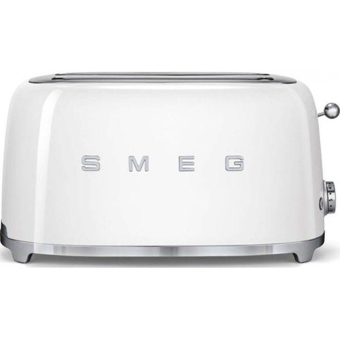 Smeg Toaster 2 slots 1500w white - tsf02wheu