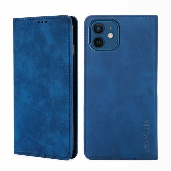iPhone 11 Pro Max, flipcover med magnet luk og holder, Blå