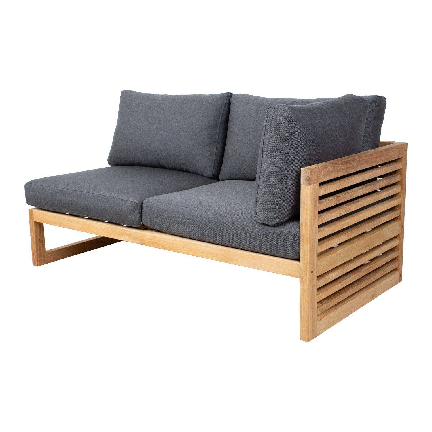 Modulsofa HOME4YOU Serenity 2-personers Venstre armlænbrun