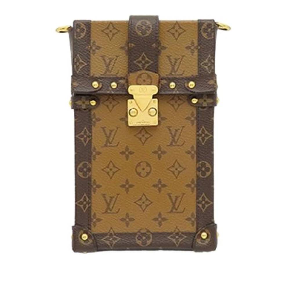 Louis Vuitton Vintage Pre-owned Pochette Trunk Verticale - Vintage - Dame - Brun - ONE SIZE - Uld