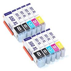 TONERMEDIA - x10 Cartouches Canon PGI 550 XL CLI 551 XL compatible Canon PIXMA MX725 MX920 MX925 IX6850 IP7200 MG5450 MG5550 MG5650