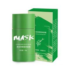 Green Tea Cleaning Mud Mask Stick Deep Cleansing Pores Moisturizing oil control Blackhead Remover Solid Facial Mask 1pc