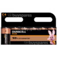 Duracell Plus Power +100% C Batteries (Pack Of 6)