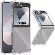 Silicone Case - Samsung - Galaxy Z Flip 6 - Transparent - Reinforced Corners - Shockproof