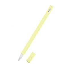 Apple Pencil 2 tegneserie silikone etui - lysegul