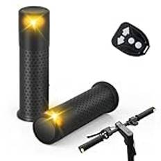 E Scooter Blinker, Scooter Handle Grip, elskoter handtag USB-laddning med fjärrkontroll kompatibel med Xiaomi M365/Pro2/1S Ninebot ES1 ES2 ES4 G30 Soft Handlebar Grips, skotertillbehör.