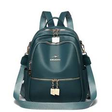 Women Backpack Shoulder PU High-Capacity Female 2024 Year New Women&#39;s Bags School Travel Bag Fashion For Girl&#39;s Wallet Sac A Dos - Blue