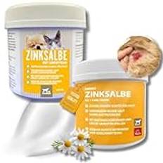 Zinksalva, Häst, hund, katt, torsklever, zinksalva, sårsalva, sårkräm I Zink creme, sår I eksem, salva med zink vid mauke I sårläkande kräm I mukesalva, sår, helande salva för djur 2 x 250 ml