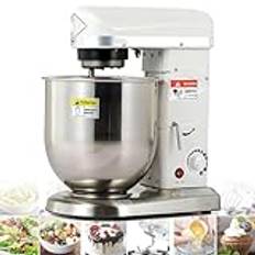 Professionell standmixer, elektrisk mixer 500 W, kommersiell mixer för kökskakor, tårtbutik, dessertbutik (vit)