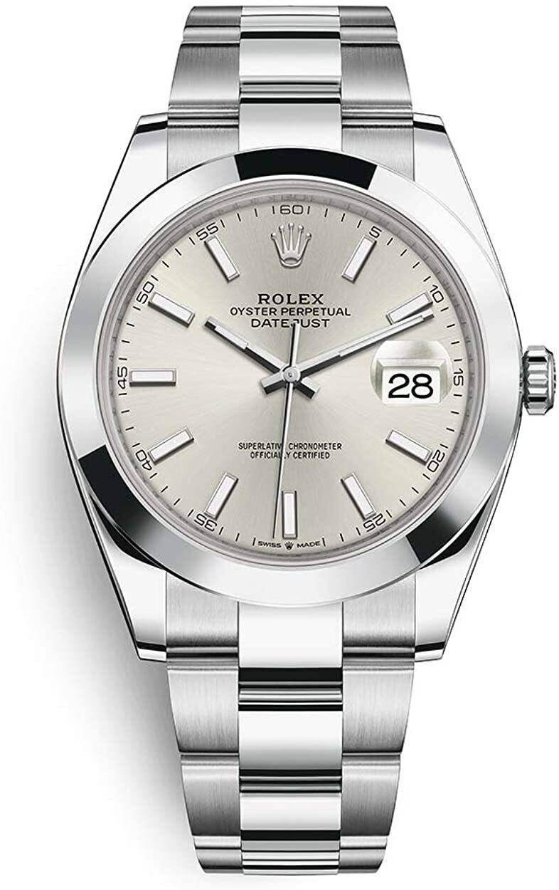 Rolex Herrklocka 126300-0003 Datejust 41 Silverfärgad/Stål Ø41 mm