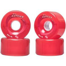 Chaya Big Softies Rulleskøjte Hjul Side By Side 4-Pak (65mm - Clear Red)