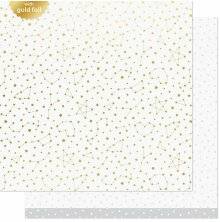 Lawn Fawn Let It Shine Starry Skies Paper 12X12 - Twinkling White