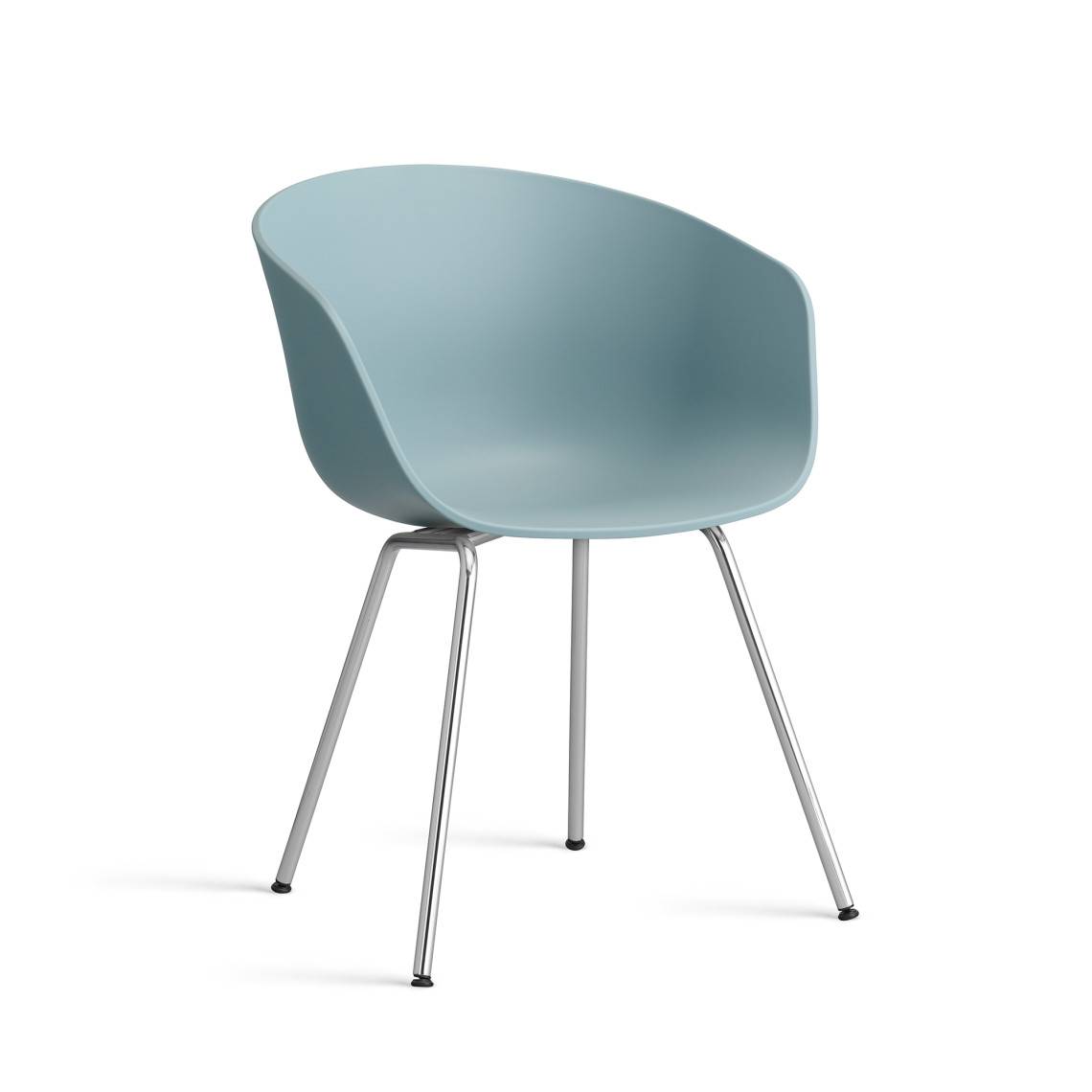 Stol About A Chair AAC26, Färg Dusty Blue / Chrome
