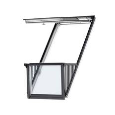 VELUX CABRIO® tagaltan GDL 2066 hvidmalet træ-MK19 - 78x252