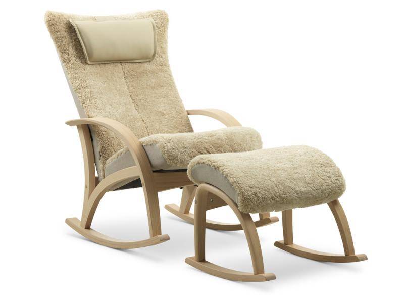 Brunstad - Delta Comfort Fåtölj + Pall (Standard, Koks, Vitoljad Ek)