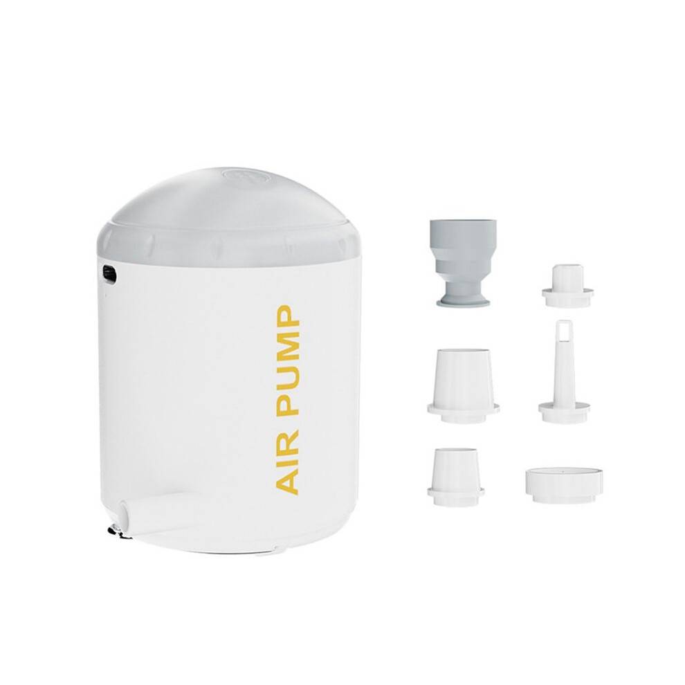 Electric Air Pump with LED Lantern Portable Air Compressor for Outdoor Camping Bed 3.5Kpa Quick Inflate Deflate