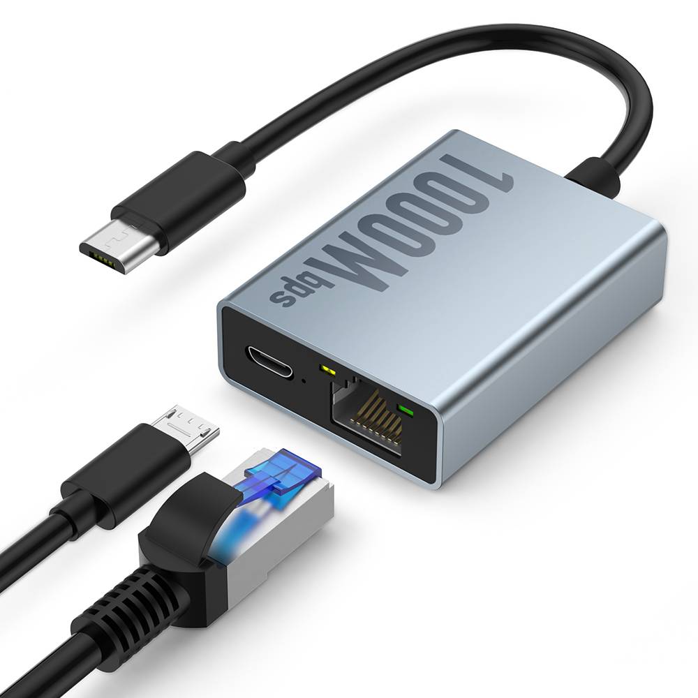 100Mbps 1000Mbps Ethernet Adapter for Fire TV Stick Micro USB to RJ45 Ethernet Network Card for Compatible Fire TV Stick