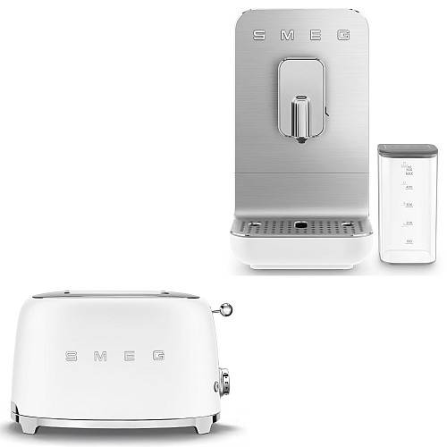 Smeg - Barista Premium Paketet - Mattvit med 50's Style