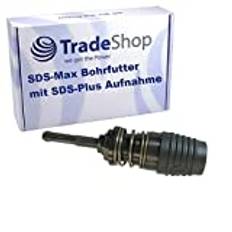 Trade-Shop SDS-Max borrchuck adapter med SDS-Plus inspelningsskaft omvandlare kompatibel med Makita HR4000C HR4011C HR5211C HR3541FC HR4511C HR5001C