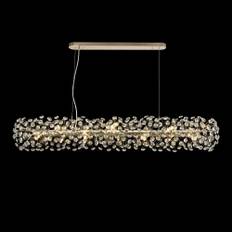 Lumiere Bridestowe 14 Lamp Oblong Linear Pendant in French Gold &amp;