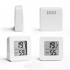 4 st mini högprecisionshygrometer, digital inomhustemperatur- och fuktighetsmätare, liten bärbar för hem, kontor, plantskola, växthus, vinkällare, rep - Vitt (Termometer och Hygrometer 4st,Termometer och Hygrometer 2st,Termometer och Hygrometer 1 st)