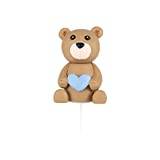 LUTER Cake Topper Figurines for Boys, 7x4.5cm Mini Tårtdekorationer Bow Tie Teddy Bear Tårtdekorationer för Baby Shower Födelsedagsfest Jubileumsdekoration (Brun)