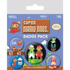 Super Mario Bros Retro Pin Button Badges