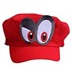 Super Mario Odyssey Mössa – kostym för vuxna och barn – perfekt för karneval och cosplay – ögon höger