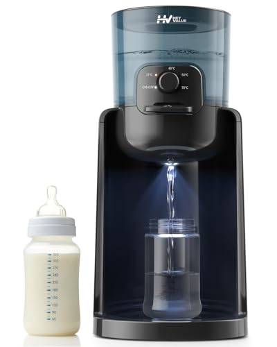 Babyflaskmaskin, nappflaskvärmare, omedelbar värmare, vattendispenser för omedelbar produktion av formelflaskor, 4 temperaturer, 72 timmar, smart termostat, varmvattendispenser, vit