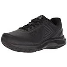 Reebok Women's Walk Ultra 6 DMX MAX D Sneaker, Black/Alloy-Wide d, 5 M US