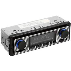 Autoradio Retro Design - CarvillZ SX-5513 Retro med Tuner & Bluetooth - AUX/USB/SD Card - Hurtig levering