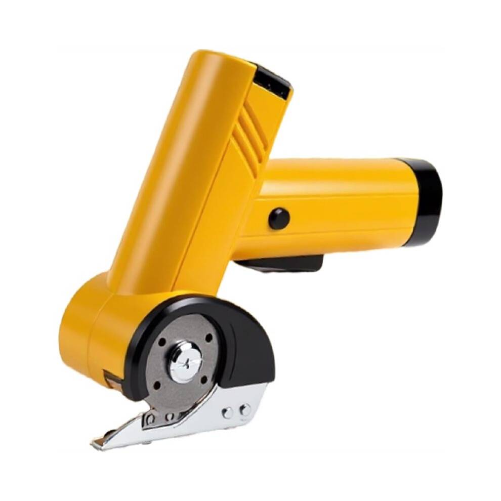 Cordless Electric Scissors, Rechargeable Cardboard Cutter, Electric Box Cutter Rotary Tool with Safety Lock for Fabric A