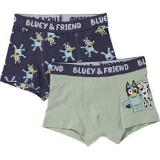 Bluey 2-pak boxer str. 98/104 - mint/blå (På lager i butik)