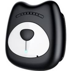 Vattentät ip67 djurhalsband hitta hund katt wifi gps lbs smart tracker halsband anti förlorad realtidslokaliseringsposition - Svart
