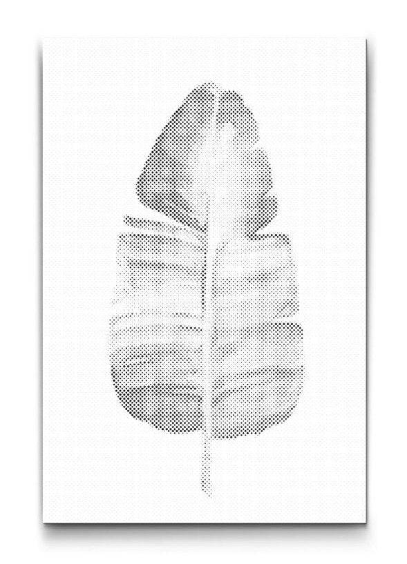 BANAN | PRICKMÅLNING - 60x80 cm / Duk - Utan ram / Svart