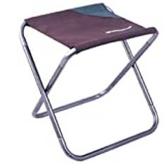 TRIWONDER Mini hopfällbar campingpall liten hopfällbar stol bärbar mini lättviktig stol för resor fiske vandring BBQ strand (brun)