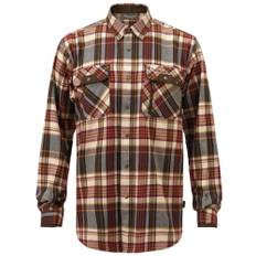 Pinewood Prestwick Exclusive Skjorta Herr Bordeaux/Beige 4XL (4XL)